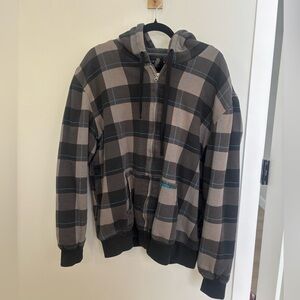 Men's O’Neill Plaid Hooded Zip Sweater